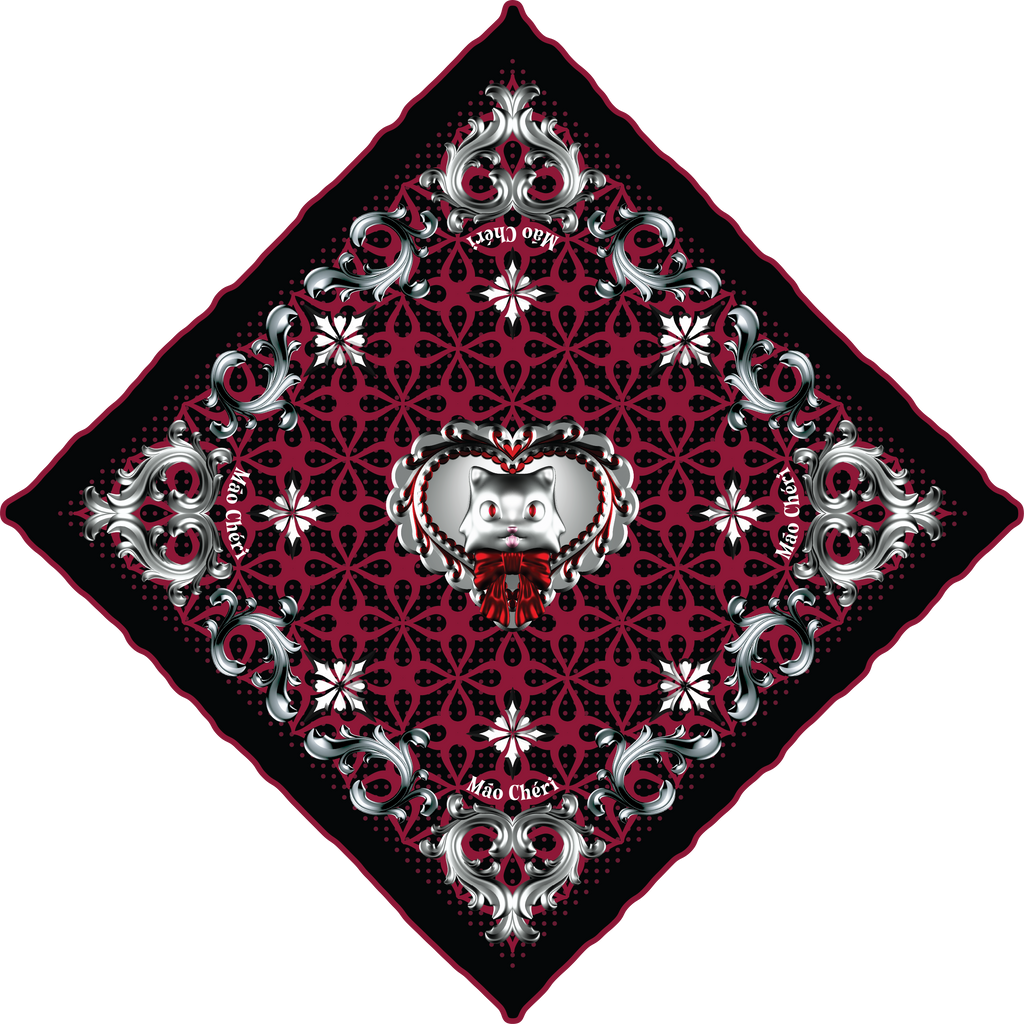 Māo Chēri Silk Scarf