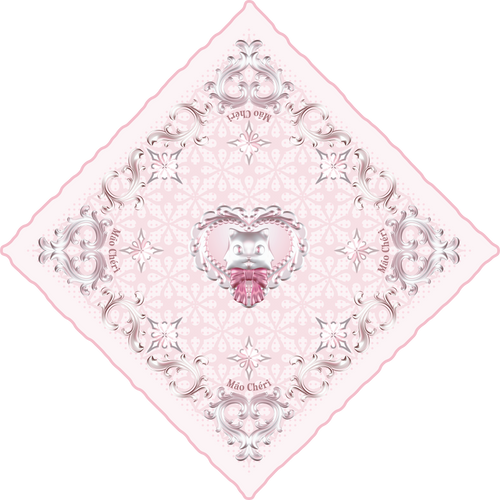 Māo Chēri Silk Scarf