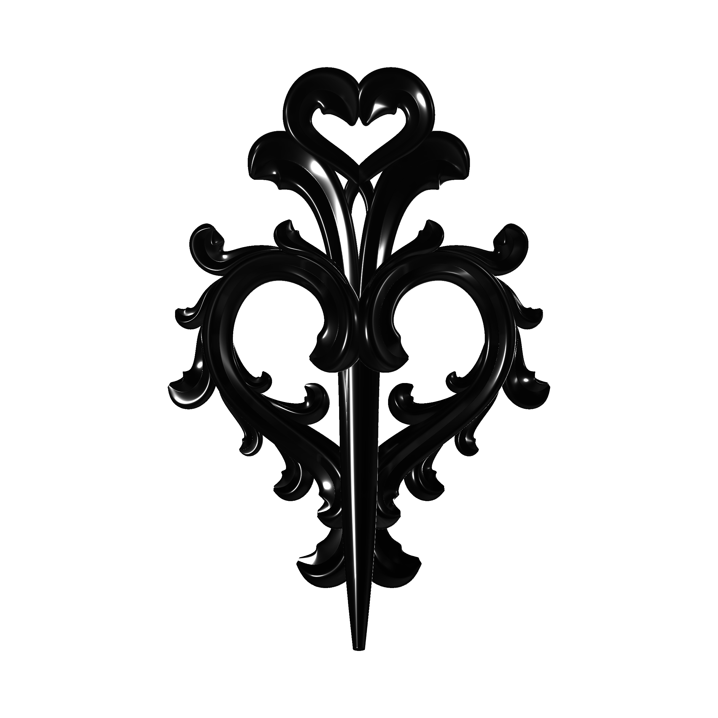 Midnight Bloom Hairpiece