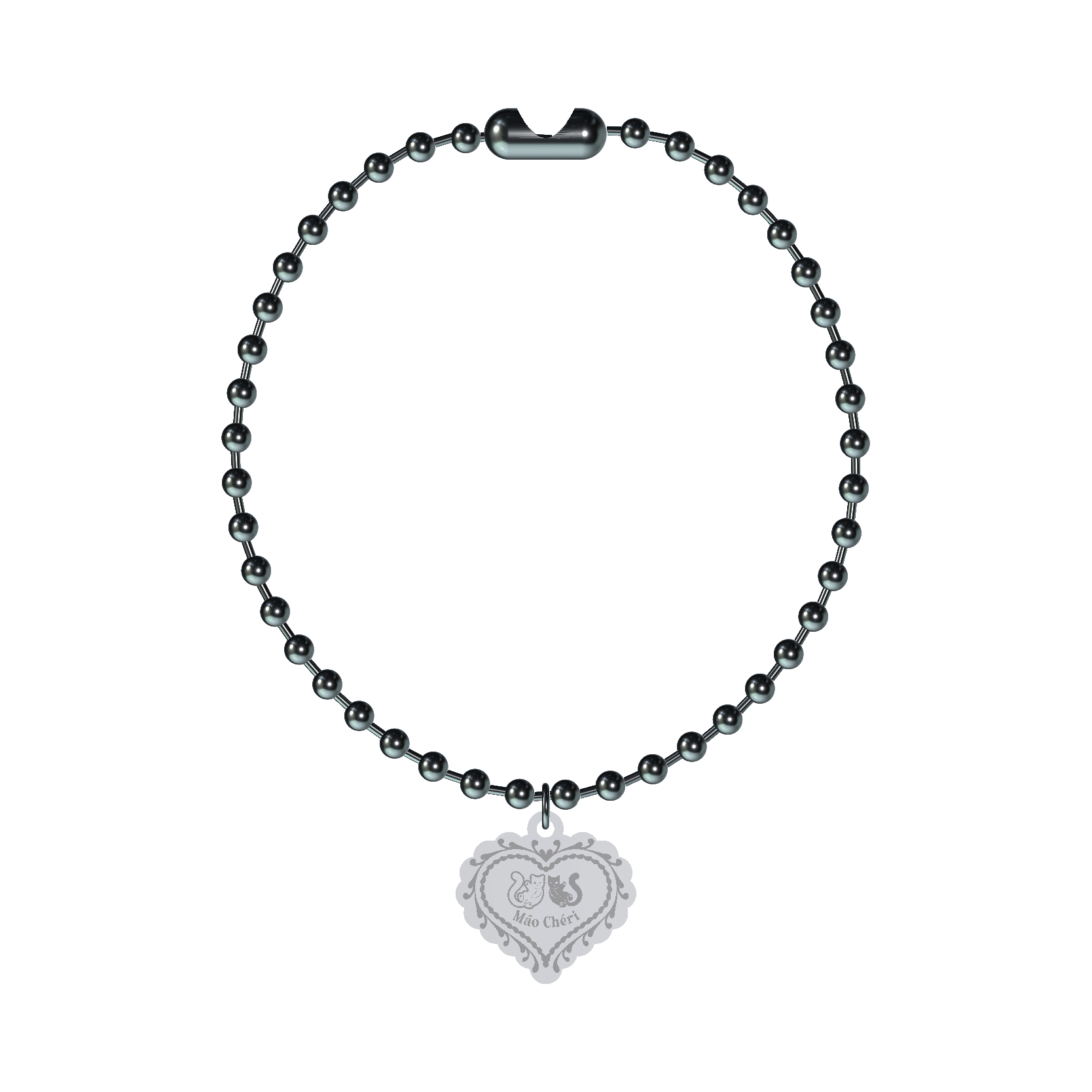 Ball Chain Logo Necklace