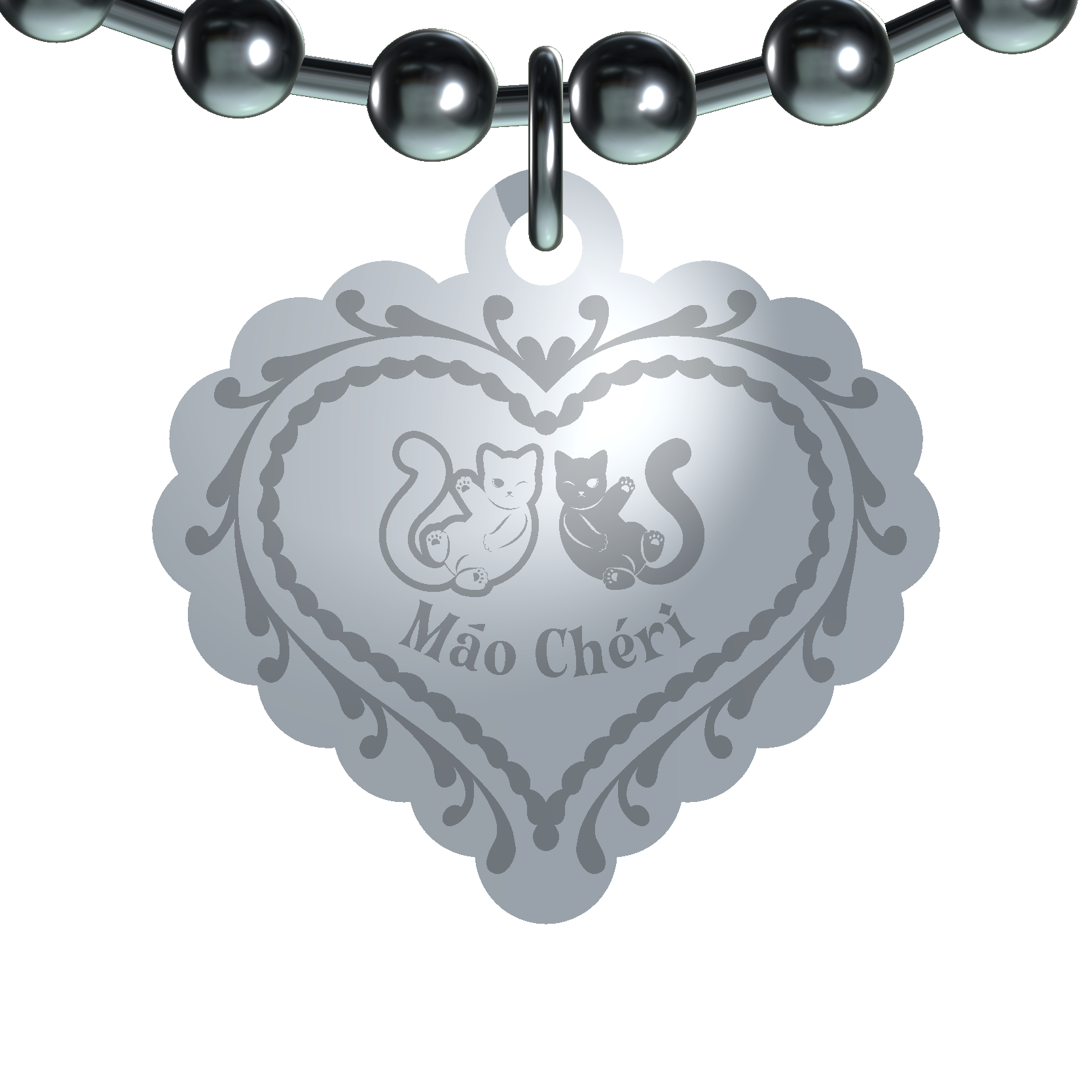 Ball Chain Logo Necklace